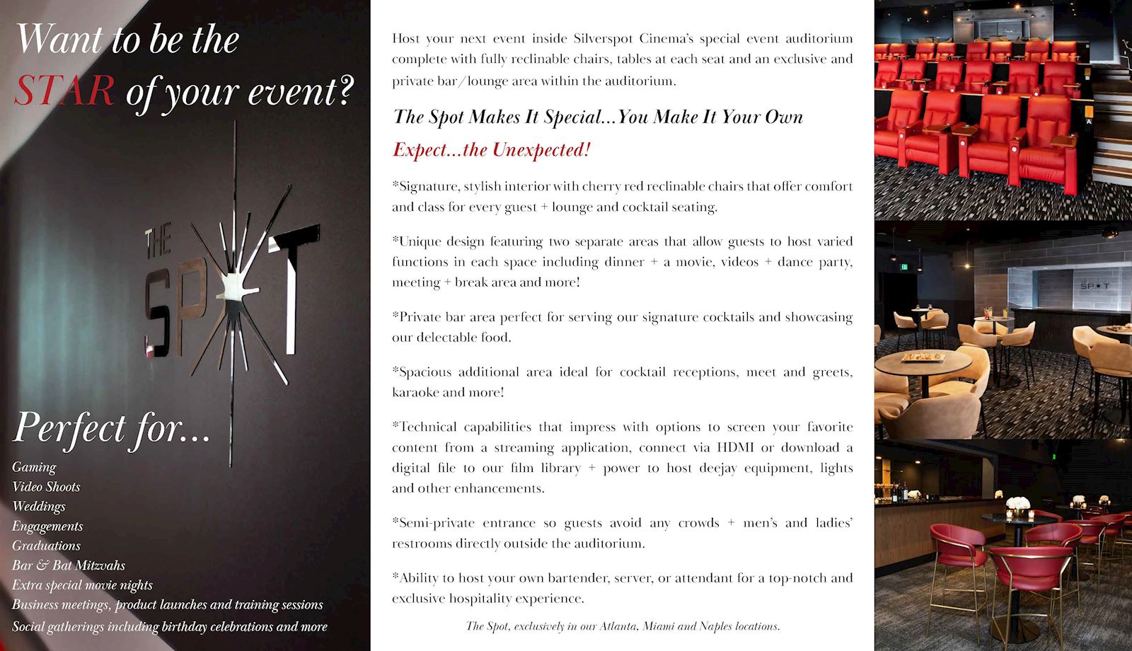 Catering Brochure Silverspot Cinema